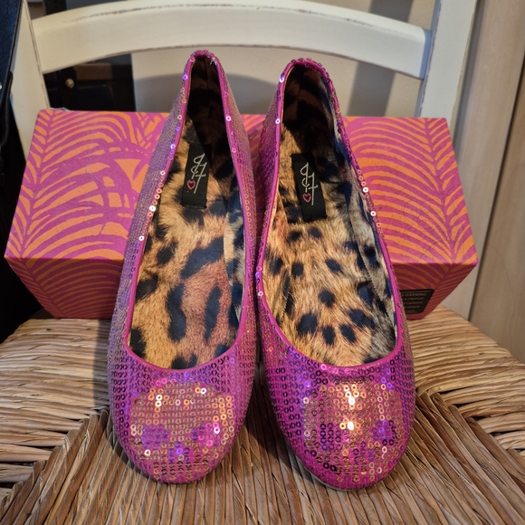 Iron Fist Shoes - Iron Fist Fuchsia Sequin Flats